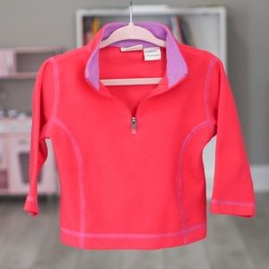 🌺 Baby Fleece LL Bean Half Zip Pullover - 6-12 M